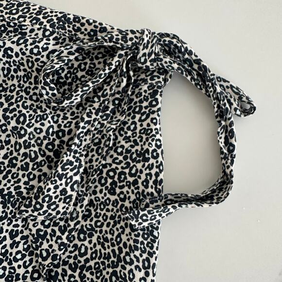 American Eagle Wrap Midi Skirt Womens Medium Leopard Print - Picture 5 of 9